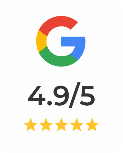 4.9/5 Ratings On Google