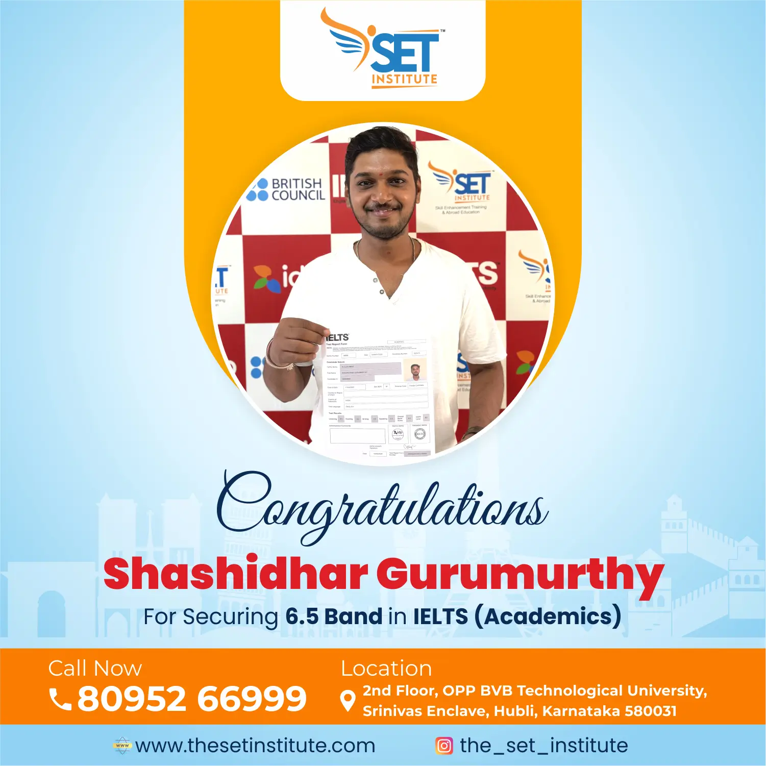 SET - Farewell Shashidhar Gurumurthy IELTS